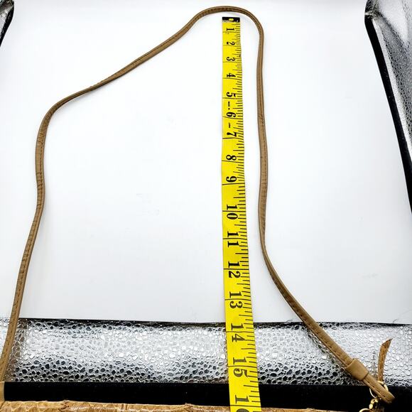 Clemente Brown Snakeprint Faux Leather Detachable Strap Shoulder Bag - Picture 10 of 11